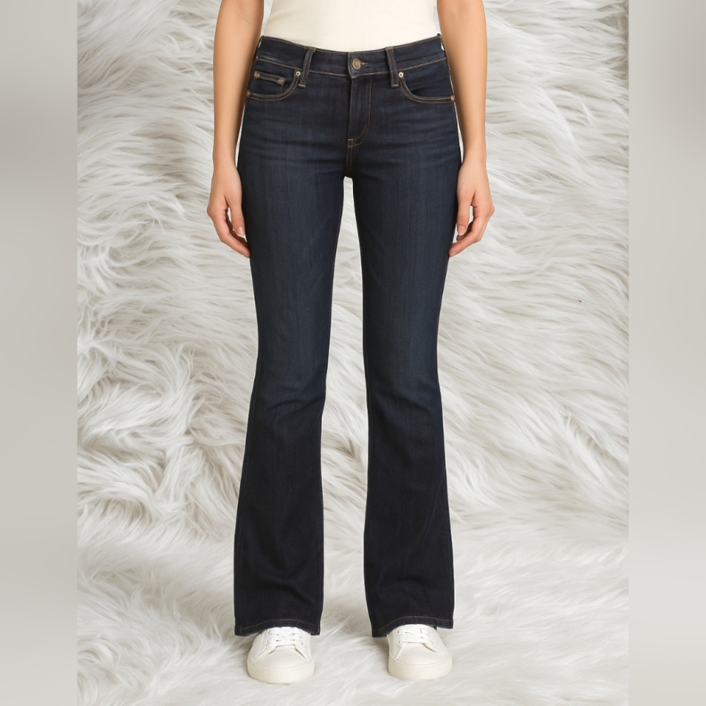 I) 7 For All Mankind A-Pocket Jeans Women’s Size 26 Dark Wash Denim Bootcut